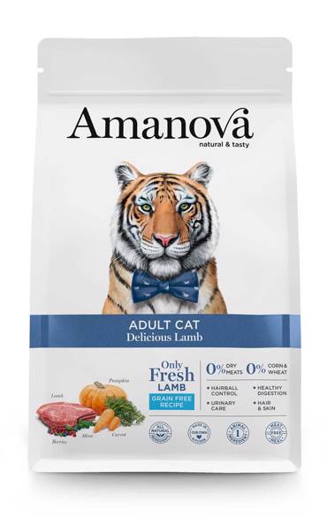 AMANOVA ΞΗΡΑ ΤΡΟΦΗ ΓΑΤΑΣ ADULT CAT DELICIOUS LAMB 1.5KG